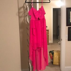 Hot pink BCBG Generation high low dress